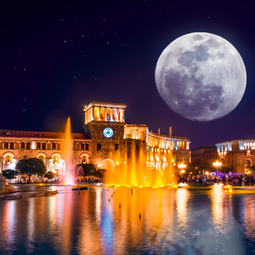 Republic Square and Singing Fountains Yerevan